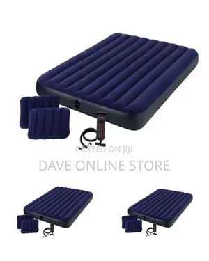 Intex (5*6) Inflatable Air Mattress With Pillows and Pump.