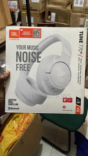 JBL Tune 770NC - Wireless Over-Ear Headphones - White