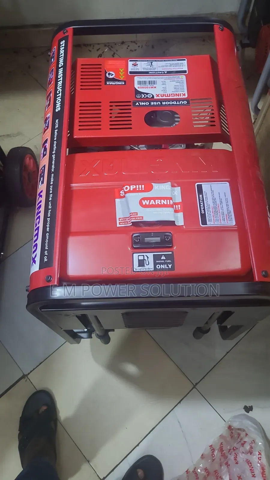 Open Diesel Generator