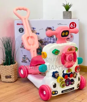 6 in 1 Baby Walker for Babies Push Walker With Music