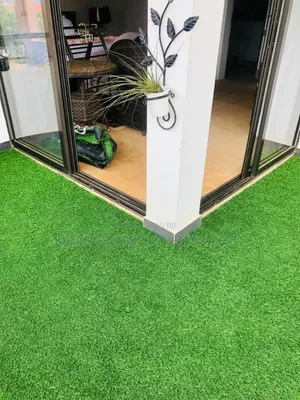 Corner Green Grass Carpet