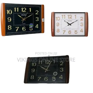 Home Decoration Plastic DILING Rectangle Clock Large LCD Date