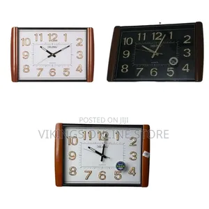 Home Decoration Plastic DILING Rectangle Clock Large LCD Date