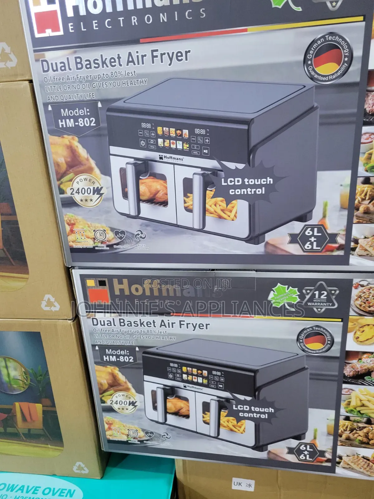 12L Hoffman Dual Basket Airfryer