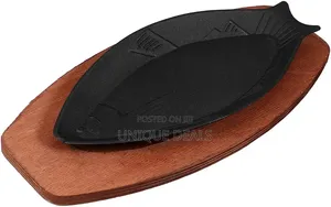 Cast Iron Skillets, Sizzle Platter Small Frying Fish Pan