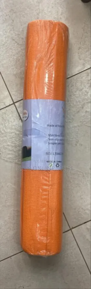Generic, Bright Orange, Non-Slip Yoga or Exercise Mat