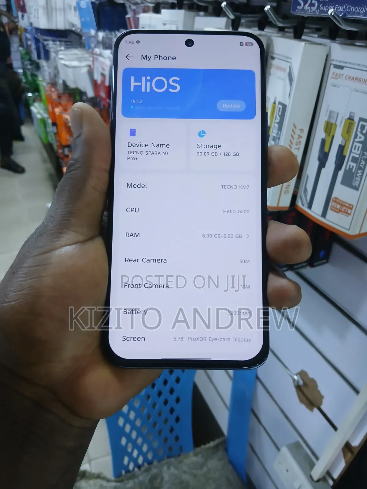 Tecno Spark 40 Pro+ 128 GB Black