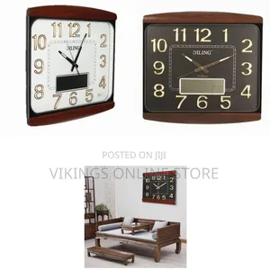 Home Decoration Plastic DILING Square Clock Large LCD Date Nightlight