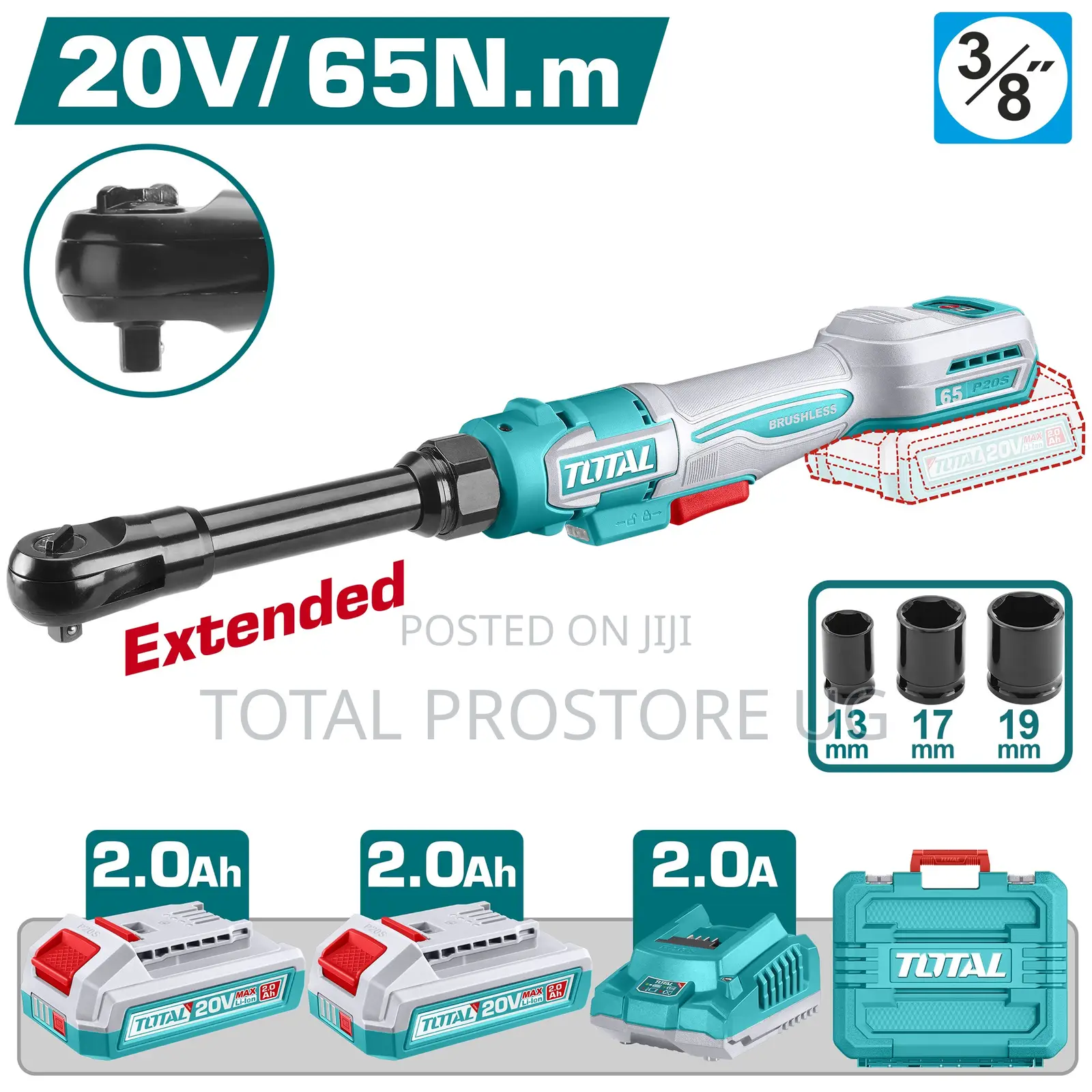 Cordless Drive Ratchet 65n.m Extended