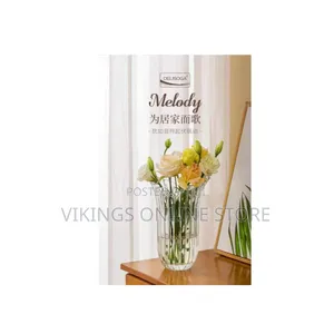 Thickened CrystalFlower Glass Vase for Decor Home Handmade Modern