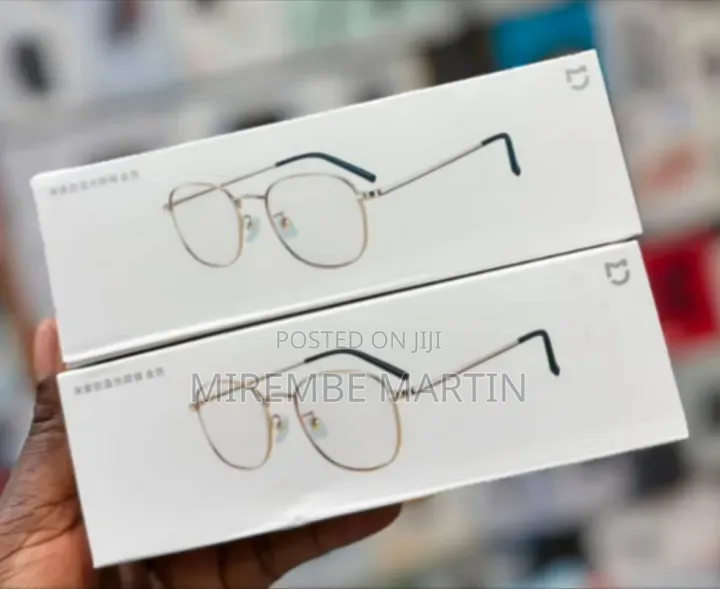 Xiaomi Mijia Anti-Blue Light Glasses Featuring Thin, Silver-Tone