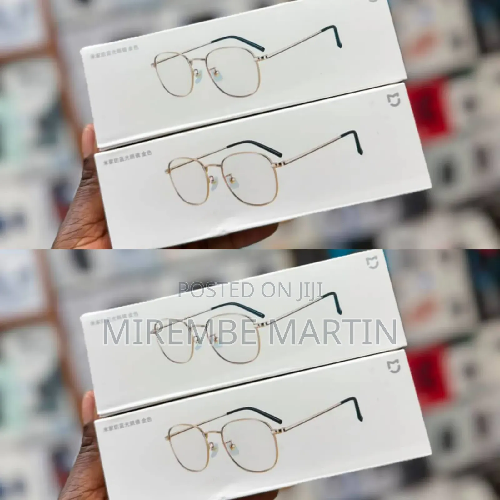 Xiaomi Mijia Anti-Blue Light Glasses Featuring Thin, Silver-Tone