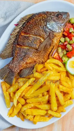 Whole Fried Tilapia + Chips
