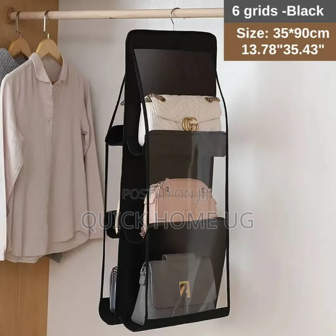 6-Pockets Handbag Hanging Storage Organizer-Space Saving