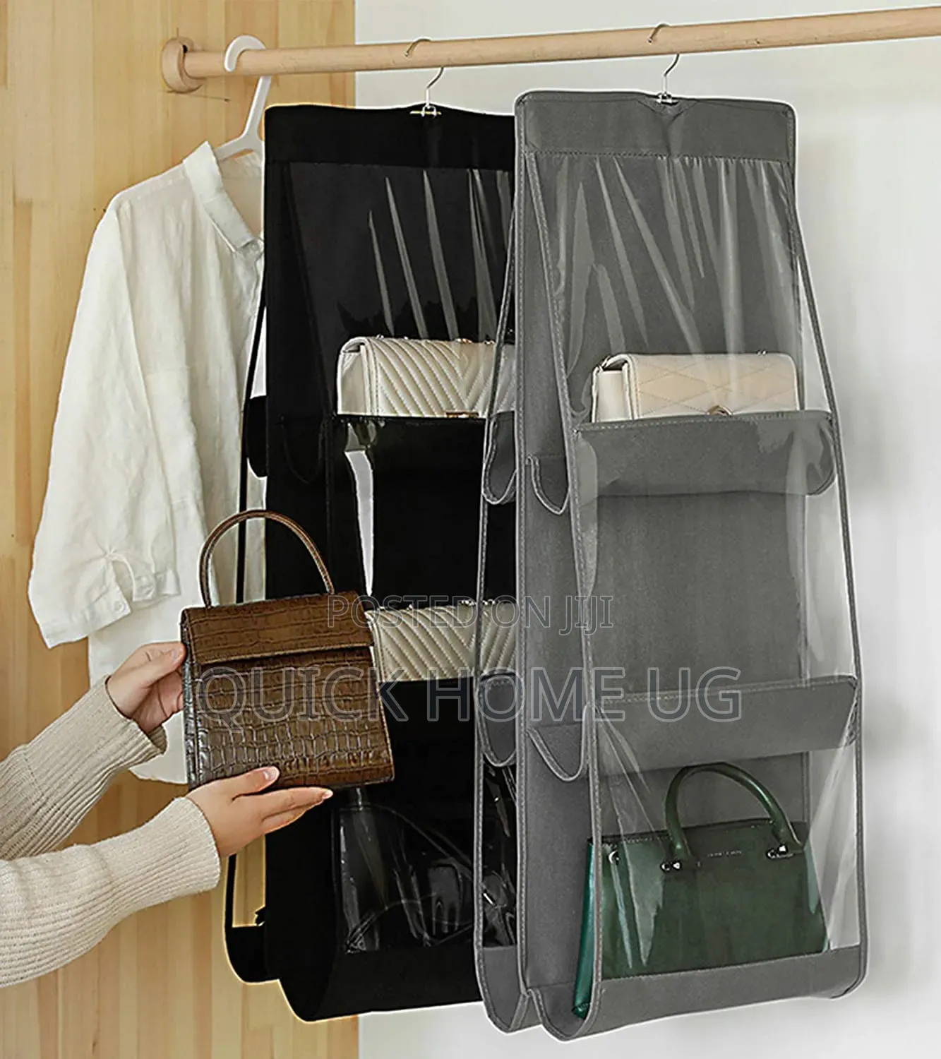 6-Pockets Handbag Hanging Storage Organizer-Space Saving