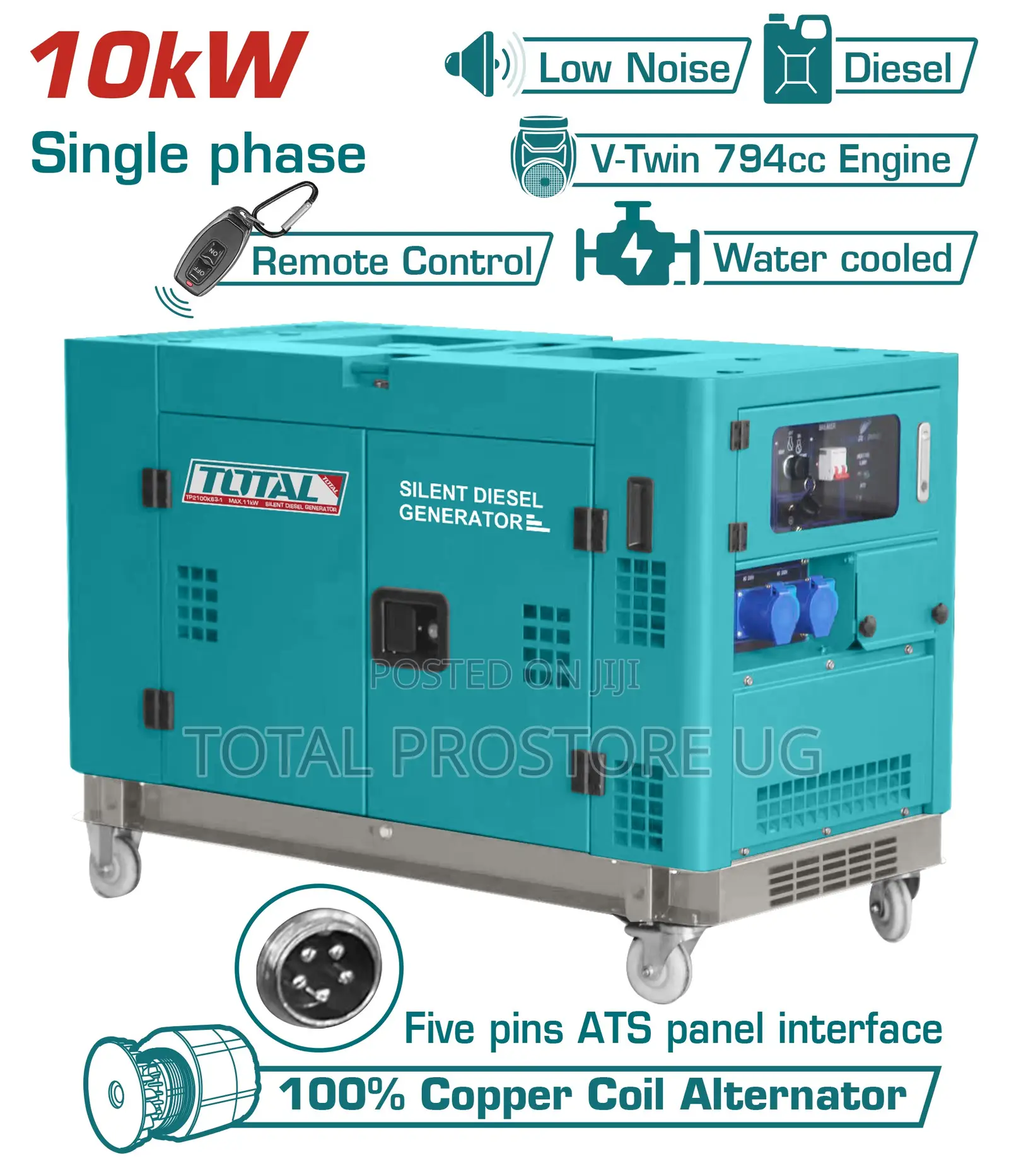 Silent Diesel Generator 10kw