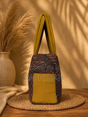 Daima Tote Bag -Multicolor- Golden Brown