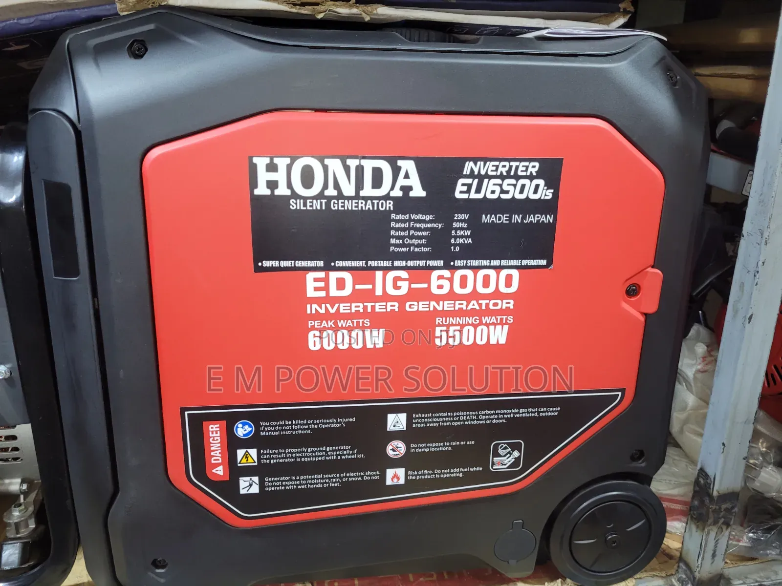 Honda Silent Potable Inverter Generator 6000watts Made in Japan