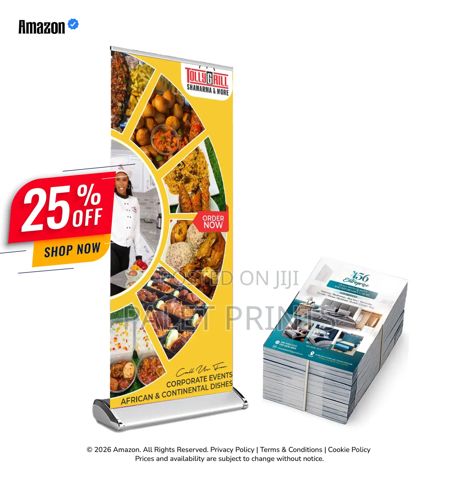 Pullup Banner + Fliers Business Starter Combo