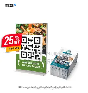 Qr Menu Table Tent + Fliers Promotional Combo