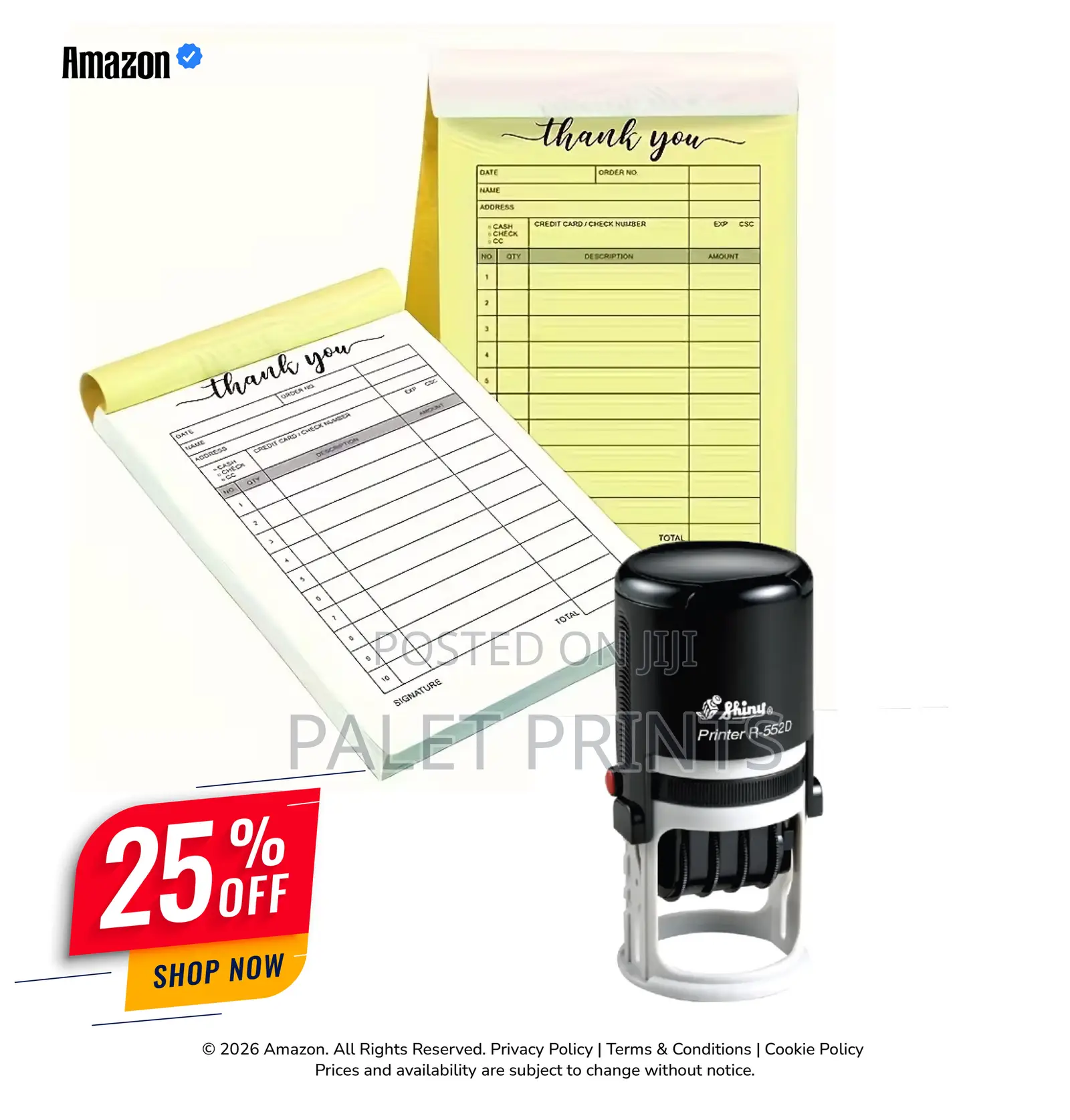 Stamp + Receipt Book Business Starter Combo