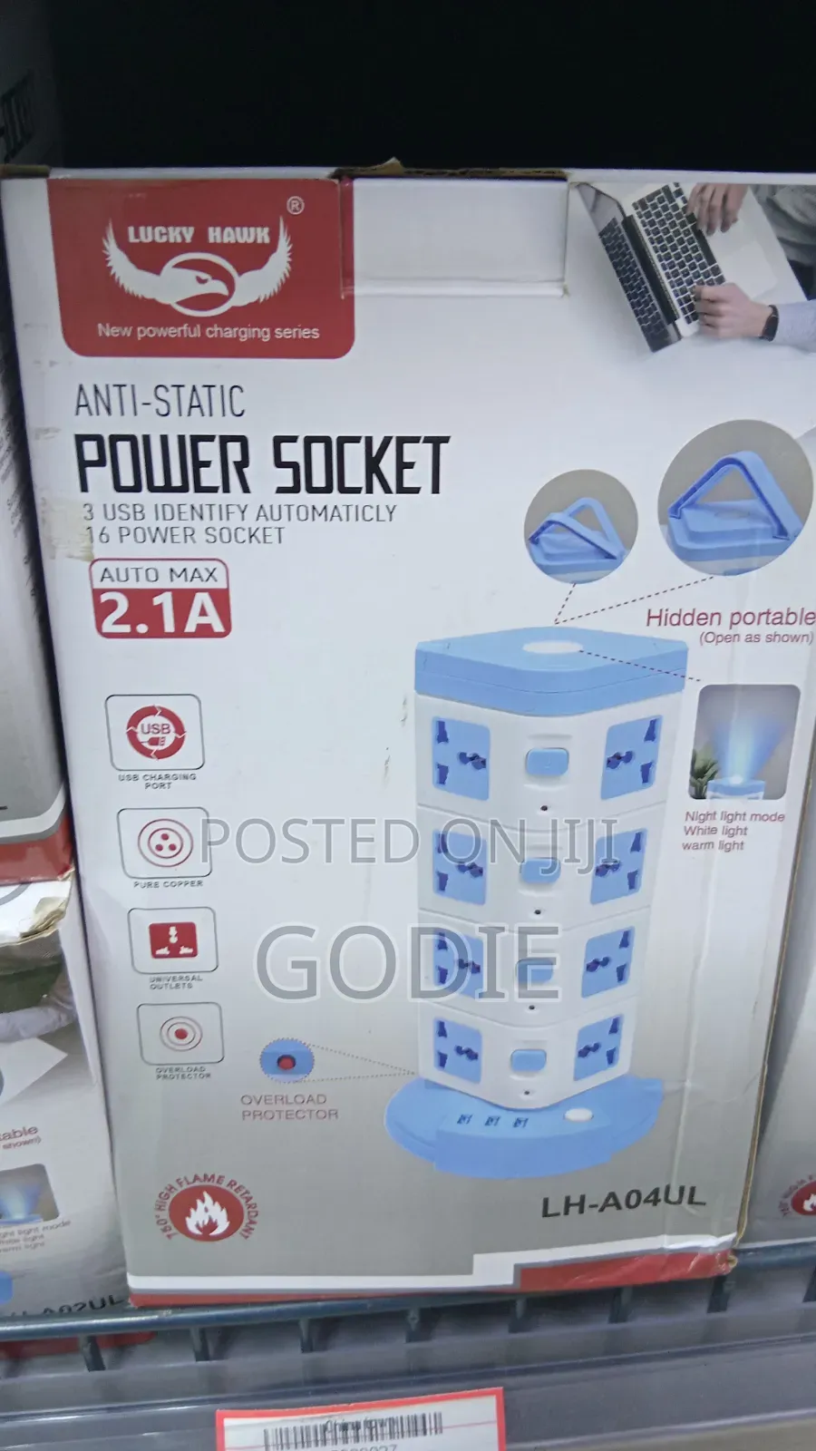 Tower Extension Socket With 3 USB Port 16 Power Socket