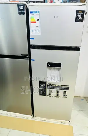 CHIQ 270 Liters Double Door Refrigerator Fast Cooling
