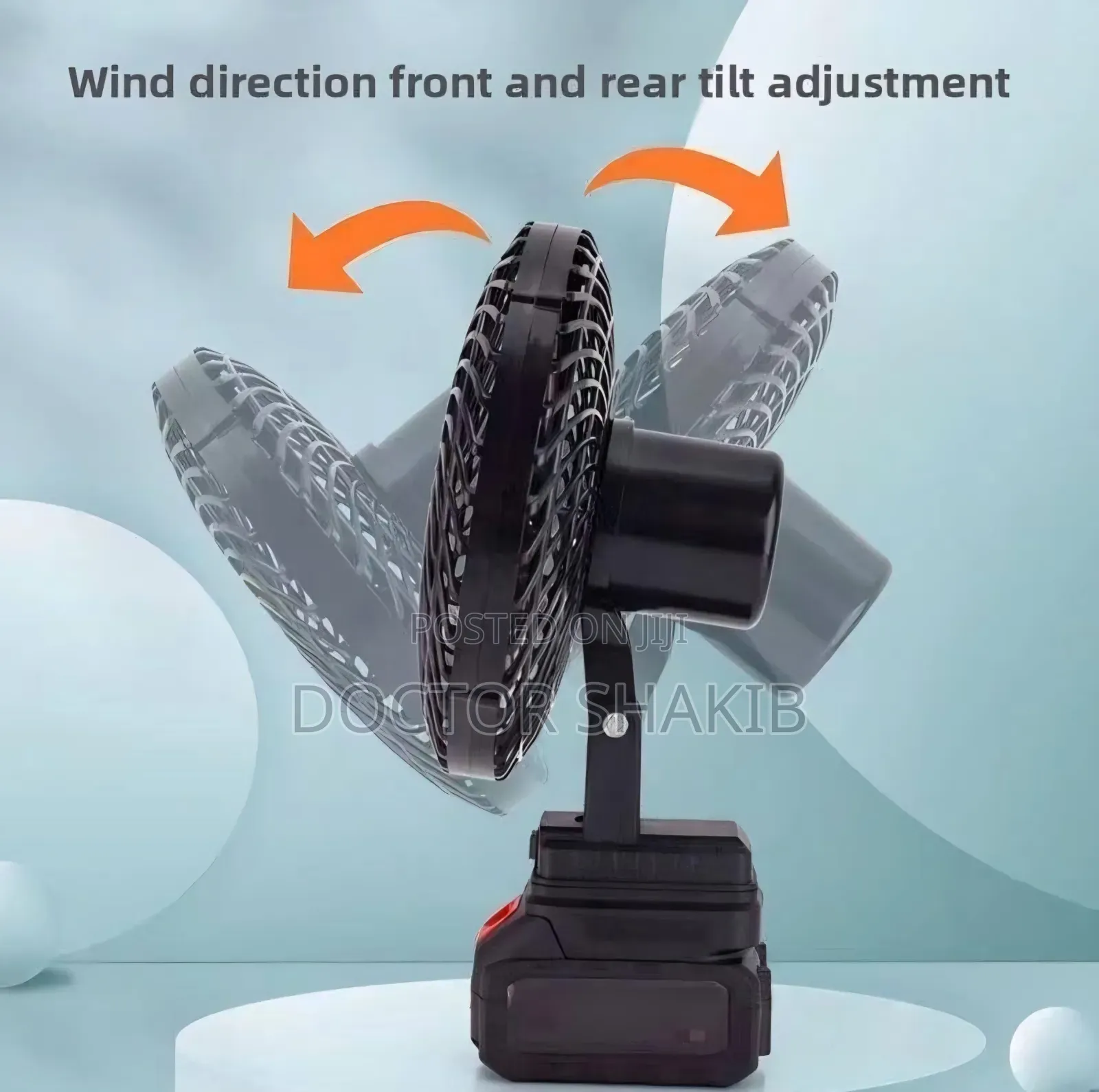 Portable Rechargeable High-Power Adjustable Electric Fan