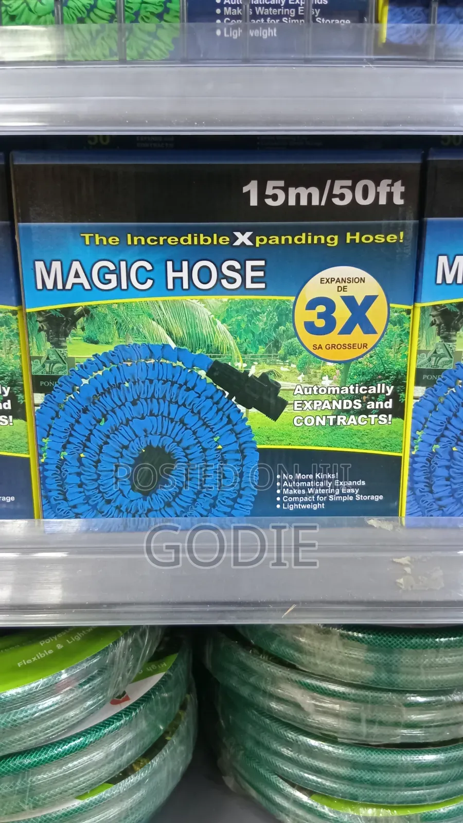Magic Hose" Expandable Garden Hose 15m/50ft