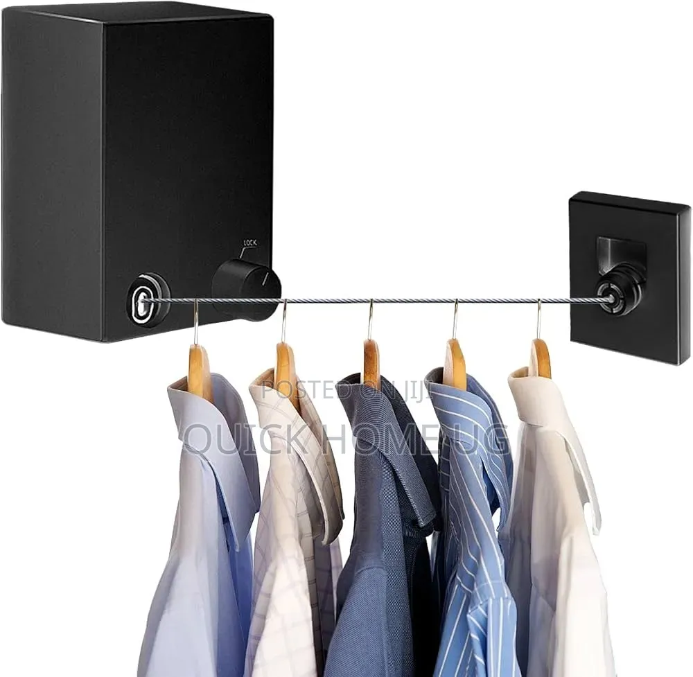 Retractable Clothesline, Clothes Hanger-Space Saving