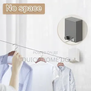 Retractable Clothesline, Clothes Hanger-Space Saving