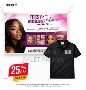 Salon Banner + Customized Shirt Starter Pack