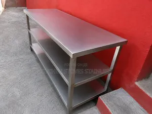 Stainless Steel Dispatch Table With 3 Shelves