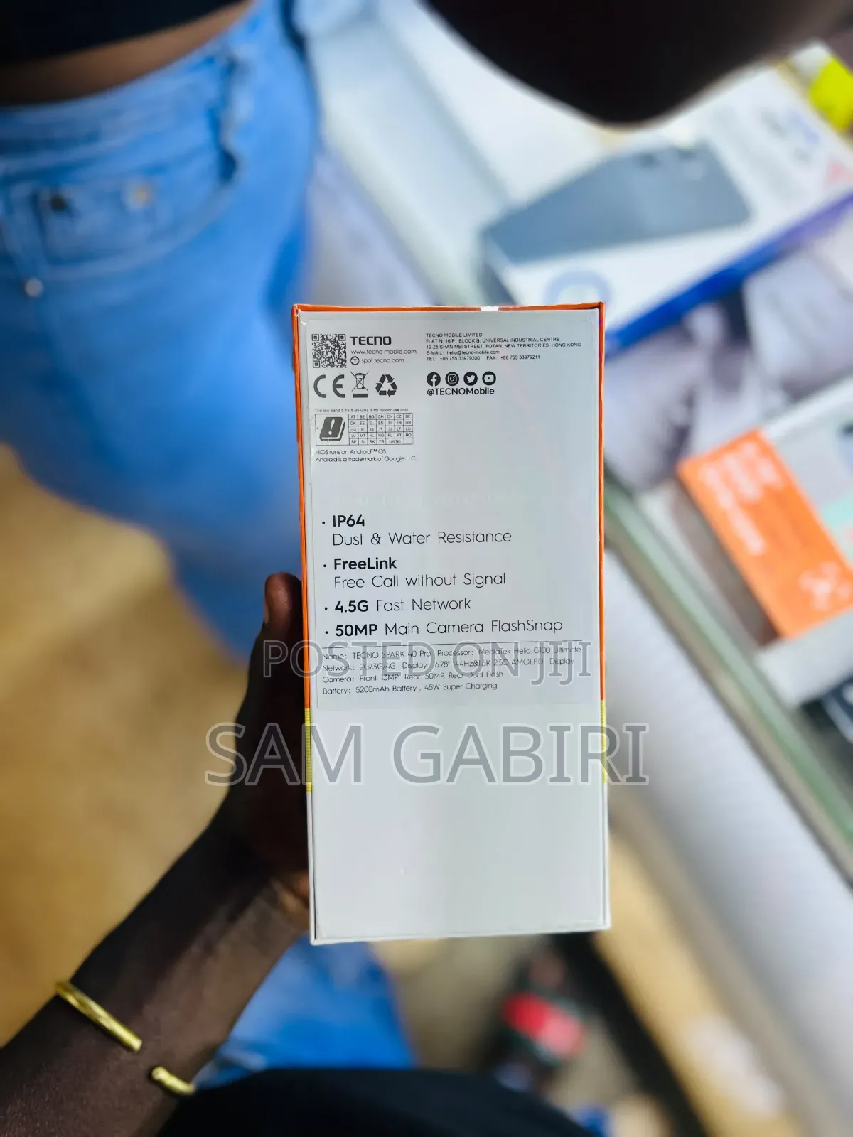 New Tecno Spark 40 Pro 256 GB White