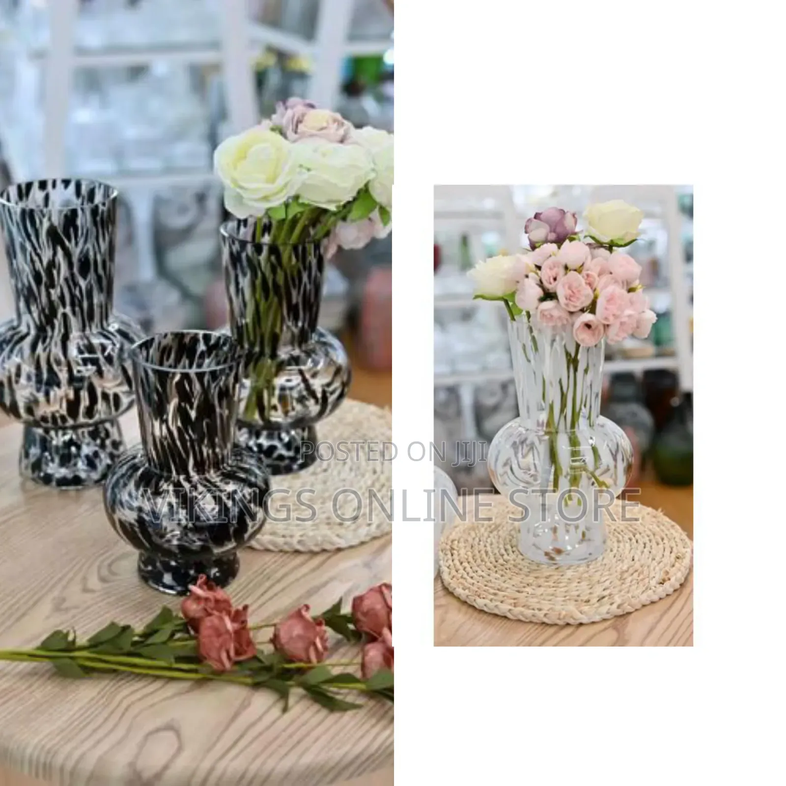 Speckled Belly Compact Tabletop Vase Hydroponics Flower Pot Living