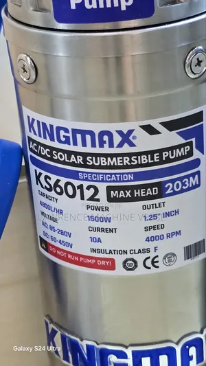 Both Solar and Electric Submersible Pump 203m