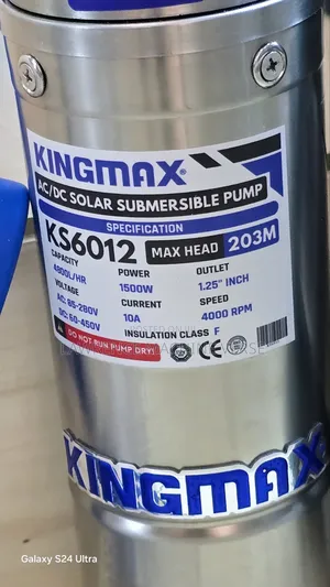 Both Solar and Electric Submersible Pump 203m