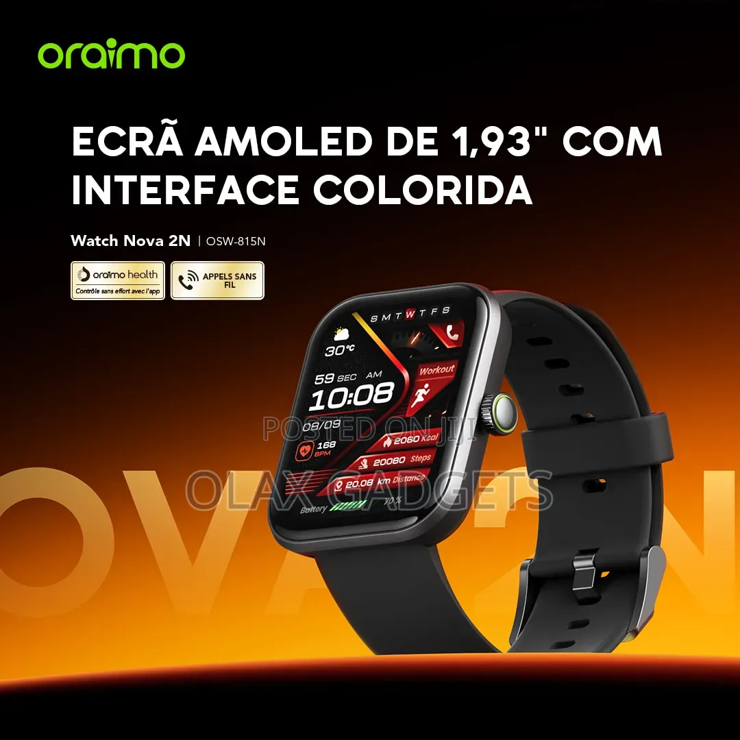 Brand New Oraimo Watch Nova 2N Calling Smartwatch With AMOLED Display