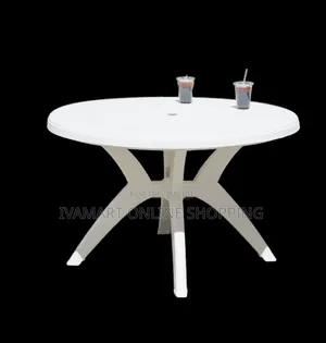 Round Plastic Table - Assembled