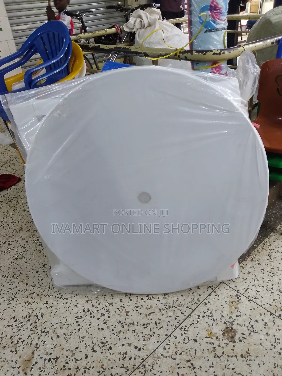 Round Plastic Table - Assembled