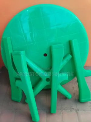 Round Plastic Table - Assembled