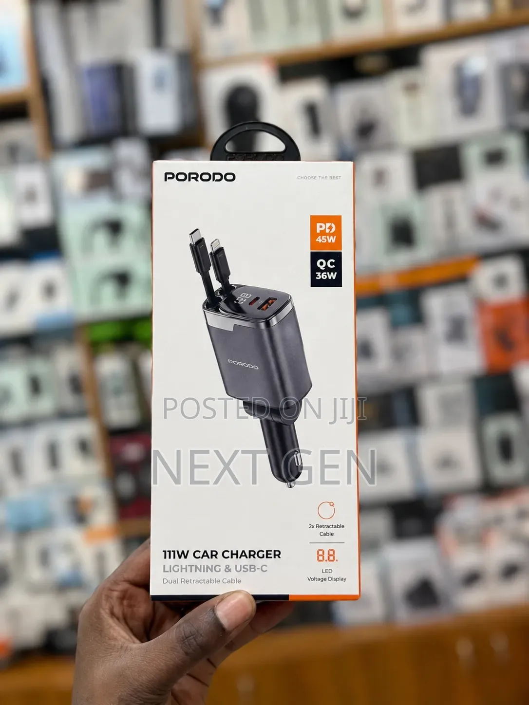 Porodo 111W Car Charger