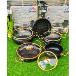 9 Pieces of Granite Cooking Ware Set