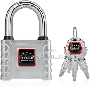 75mm Heavy Duty Lock Steel Warded Padlock Copper Lock Core With 4 Keys