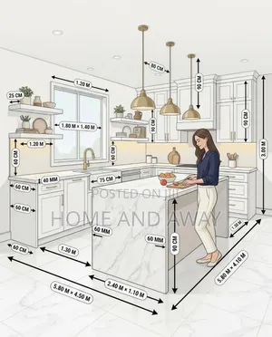 Kitchen Cabinets Ceiling Height Any Colour/Customization 9,000,000/-