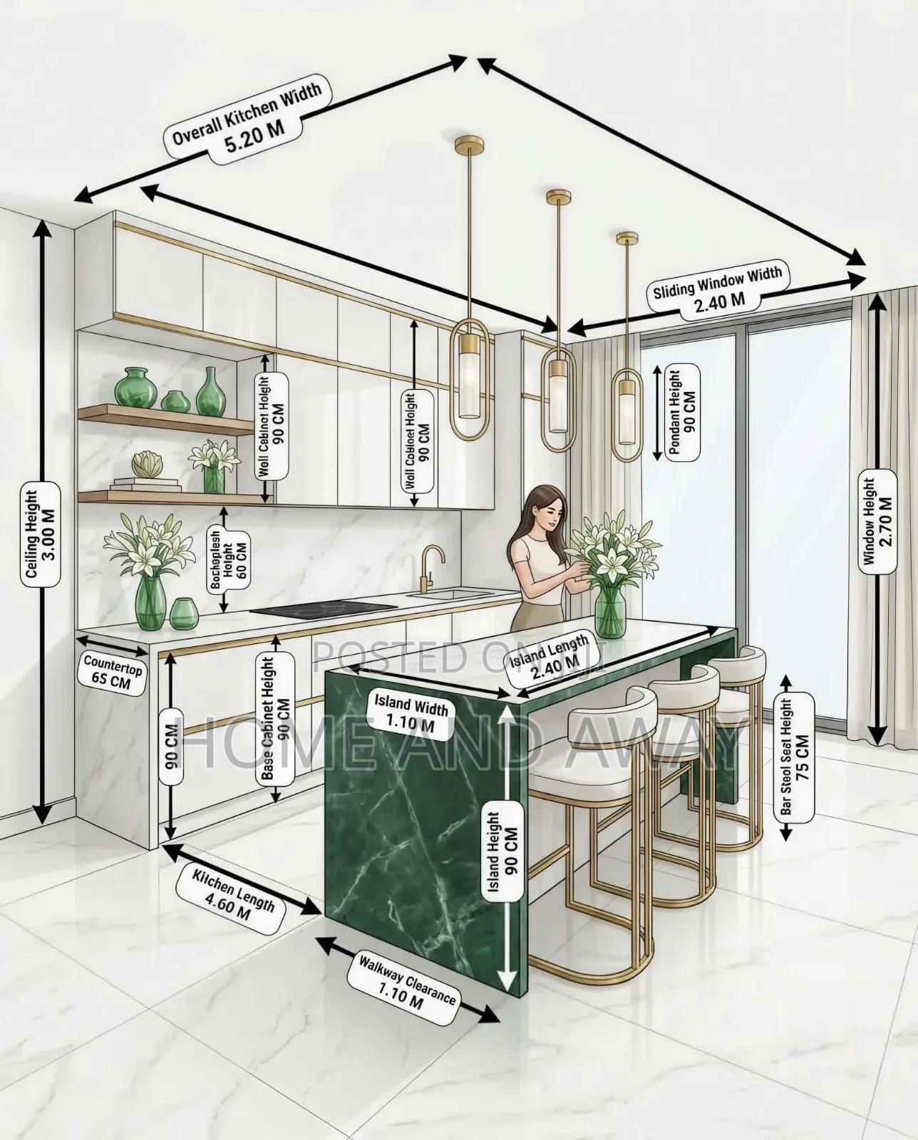 Kitchen Cabinets From 8,800,000/- Only Customized to Your Choice