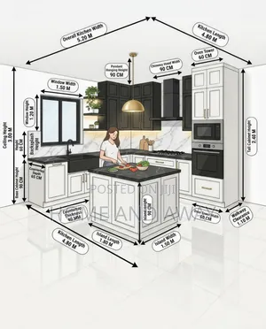 Kitchen Cabinets From 1,000,000/- Per Running Meter. Order With Us Now