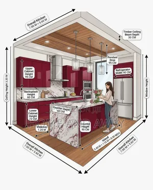 Kitchen Cabinets Full Self Contained Setup From 12,000,000/- Order Now