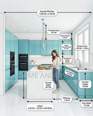 Kitchen Cabinets Full Self Contained Setup From 12,000,000/- Order Now