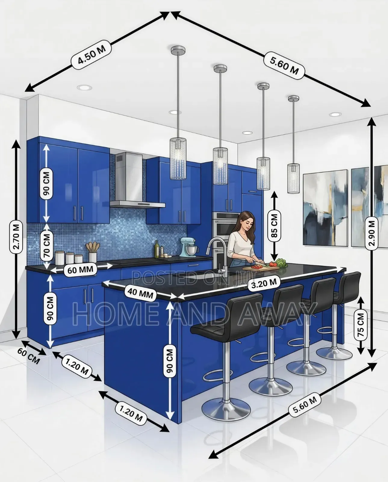 Kitchen Cabinets/Blue House Kitchen Cabinets From 9,500,000/-